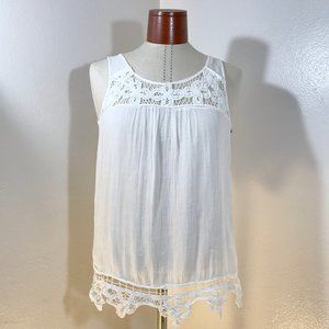 MIUCCIA de base Lace Trim Tank - Estimated Size Sm